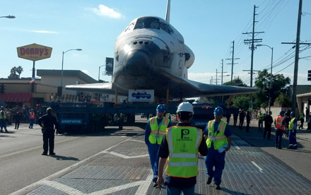 Space Shuttle Endeavour Transport